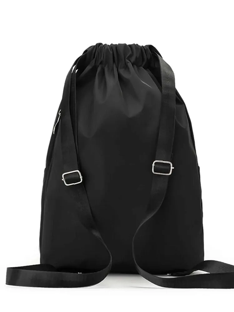 Travel Drawstring Bag (Black)