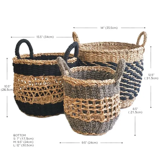 Ula Mesh Basket - Black- Large