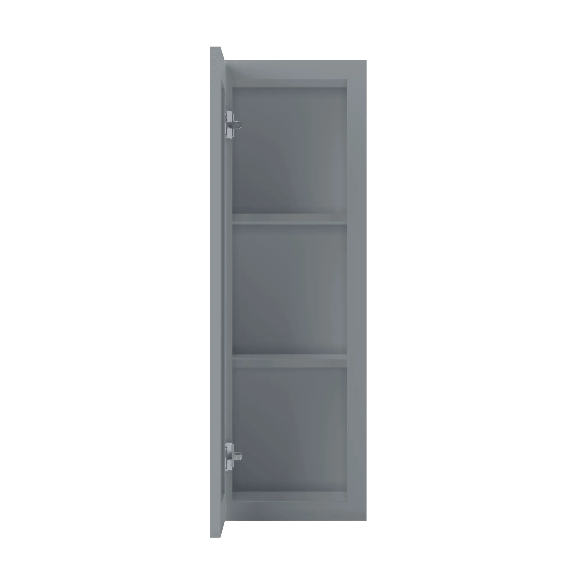 Wall Kitchen Cabinet W1236 Colonial Gray LessCare 12 in. width 36 in. height 12 in. depth