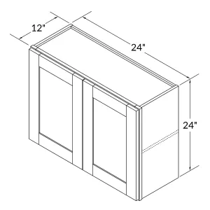 Wall Kitchen Cabinet W2424 Milan Slate 24 in. width 24 in. height 12 in. depth