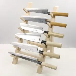 Wooden Knife Stand 6 Piece Japanese style, Knife Block