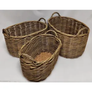 Woodlodge 51cm Medium Rattan Log Basket